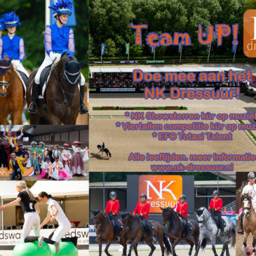 Team Up! Iedereen kan deelnemen aan het NK Dressuur.